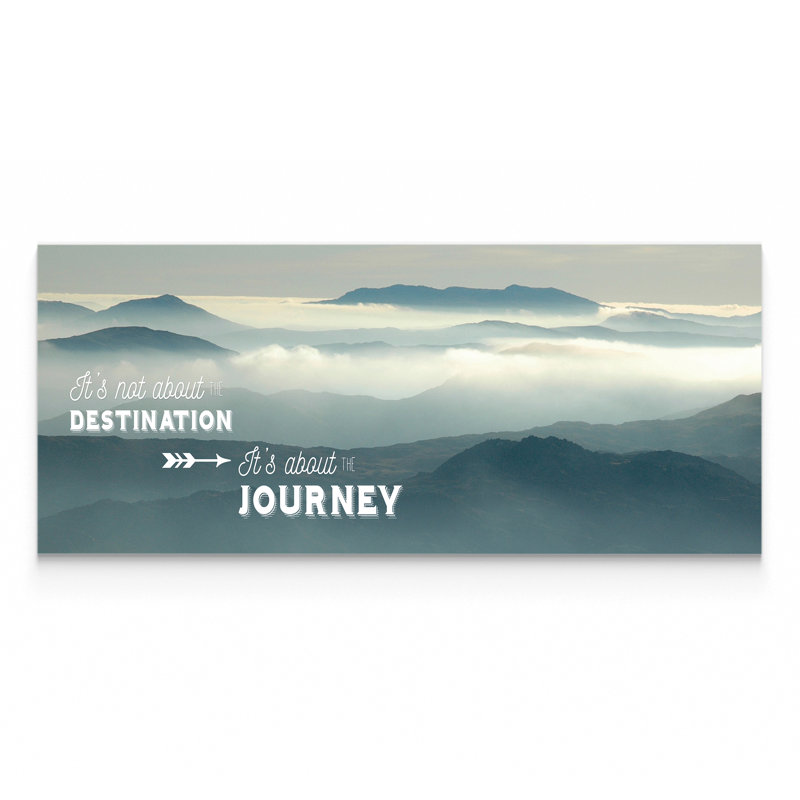 «The Journey», reproduction de peinture à l'huile sur toile, H 12 po x l 36 po x P 1,5 po