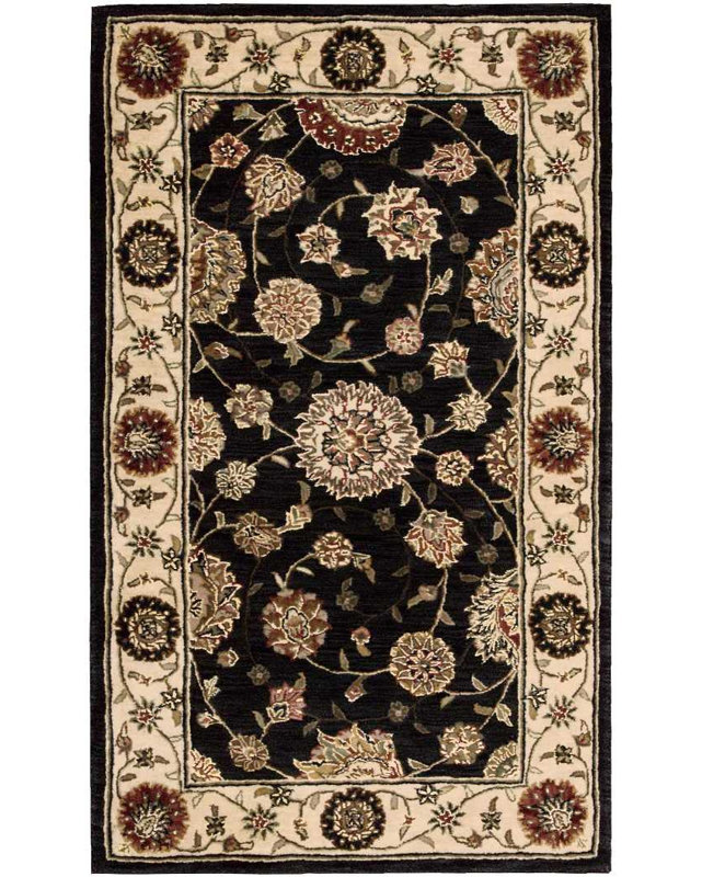Tapis indigo Corina, Rectangle 2 pi 6 po x 4 pi 3 po
