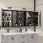 Pharmacie Crissy 60 W 30 H avec miroir 8 tablettes