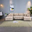 Grand canapé-lit modulaire rembourré avec rangement pour le salon