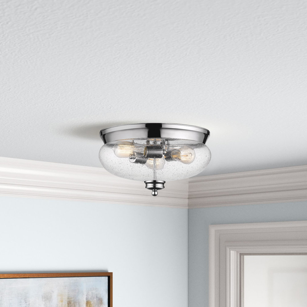 Reichert 3 - Light 15" Flush Mount Lark Manor™ Shade 