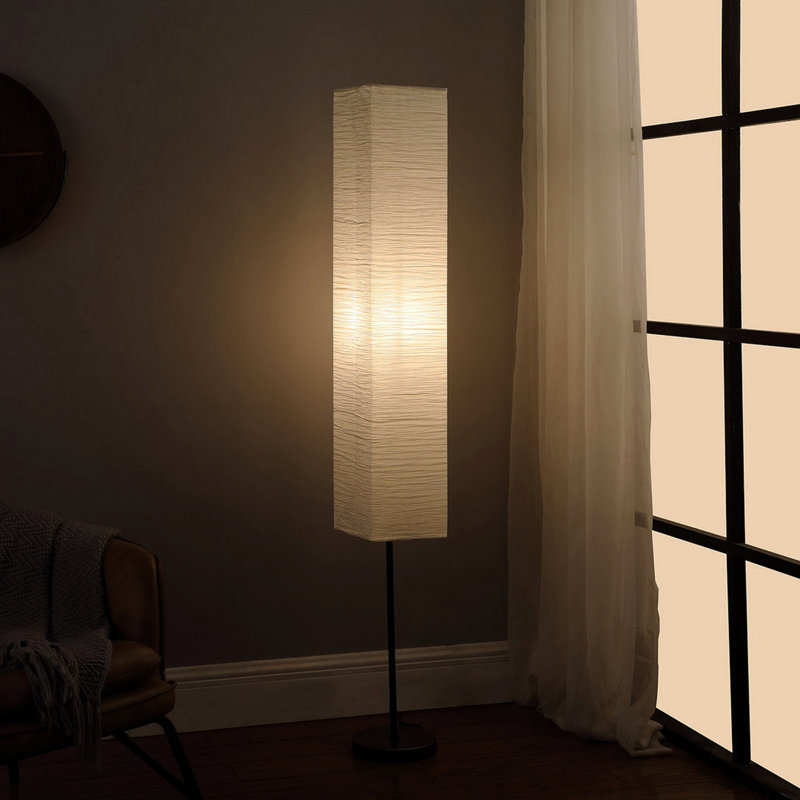 62.5-Inch Noki Japanese Paper Floor Lamp