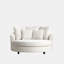 Chaise longue d'intérieur surdimensionnée à housse-671295743