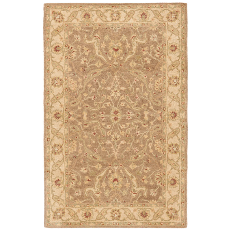 Tapis oriental en laine touffeté à la main Dunbar, Rectangle 6 pi x 9 pi