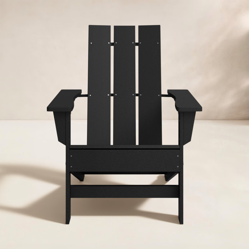 Ratcliff All-Weather HDPE Adirondack Chair, Black