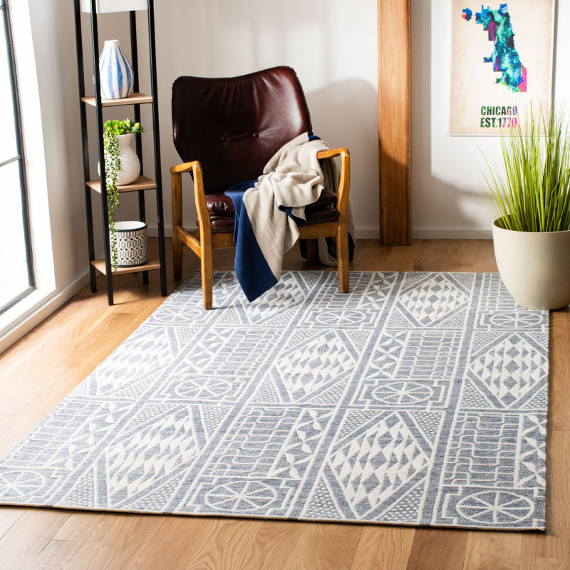 Tapis performance tissé à la main Castillo, Rectangle 8 pi x 10 pi
