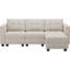 Canapé modulaire rembourré en velours avec repose-pieds 17,7 po Soneson-850301513