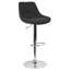 Tabouret de bar pivotant à hauteur réglable au gaz contemporain avec coussin de soutien - Tabouret de cuisine-1549791575