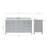 Cambridge 67'' Single Bathroom Vanity with Carrara Marble Top-90865211-90865210