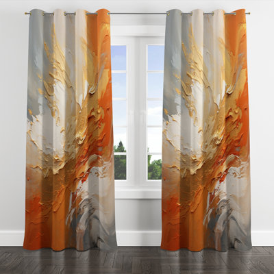 Augustina - Abstract Spirals Blackout Grommet Curtain - 1 Panel