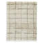 Tapis moyen Wreno 5 x 7, motif écossais, velours de 50 mm, crème et PET brun-133356225