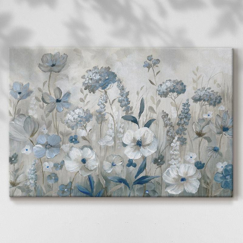 Champ bleu frais - Cavas enveloppés de galerie, 24 x 36