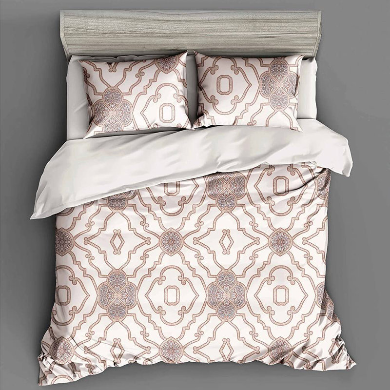 Sateen Comforter, Queen Comforter + 2 Standard Shams, Brown