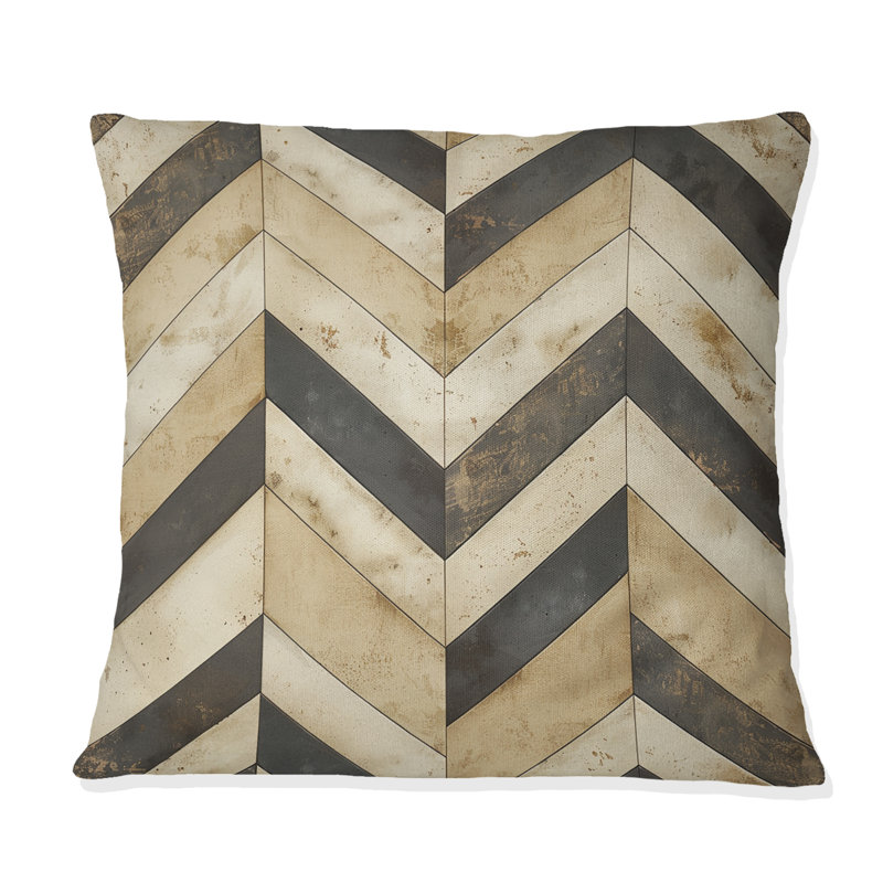 Coussin Brown Modern, H 16 po x l 16 po