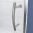 38-42"W x 71"H Pivot-Hinged Semi-Frameless Shower Door With Clear Glass-106927100