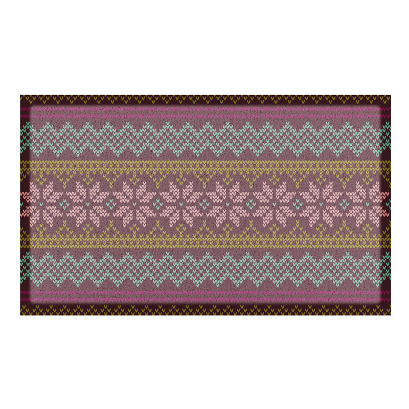 Non-Slip Chevron / Zig Zag Christmas Doormat