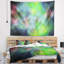 Bleu ciel abstrait vert avec étoiles tapisserie-28498211