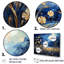 Coquelicots bleu marine - prairie, art mural-97058636-97058637