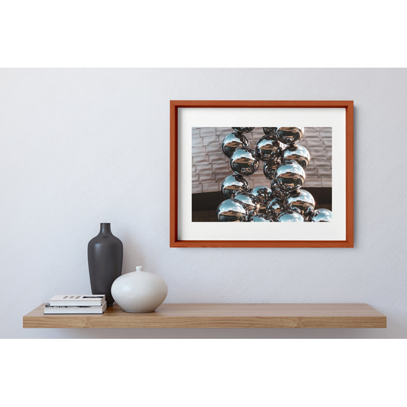 Distant Eyes Print by Joseph Regan, 14" H x 16" W x 0.75" D, Cherry