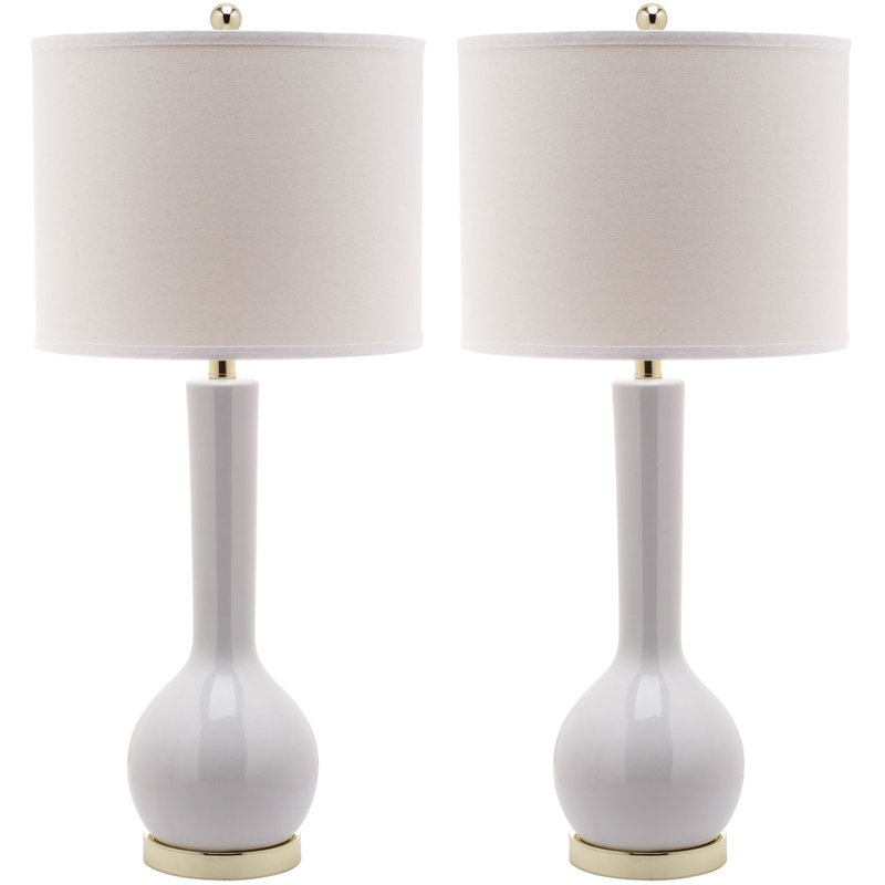 Sergio Ceramic Table Lamp, White