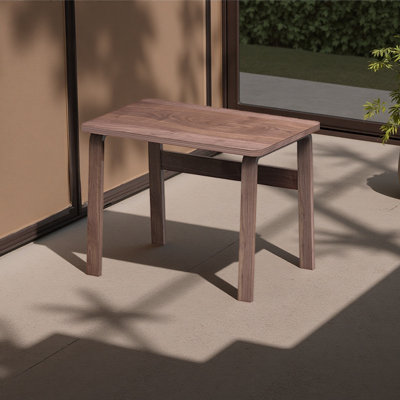Walnut wood industrial style office desk