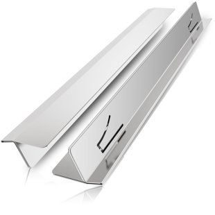 2 pièces de cuisinières pour comptoir de cuisinière, couvercle en acier inoxydable, ensemble de garniture de surface de cuisson, protecteurs de four de cuisinière, remplisseur de four, résistant à la chaleur et protecteur de four efficace (argent 13