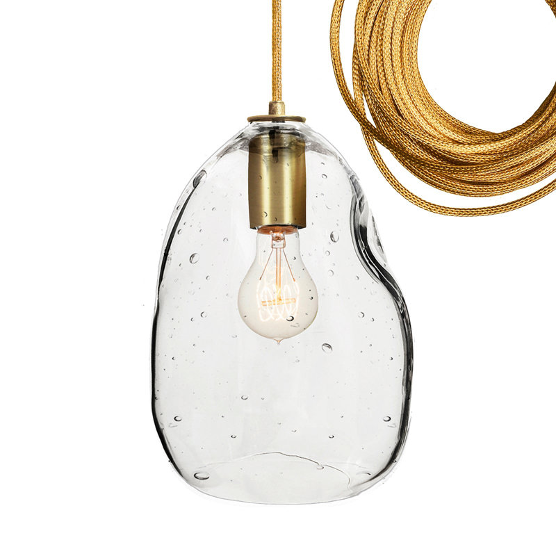 Luminaire suspendu géométrique unique à 1 lumière Bubble
