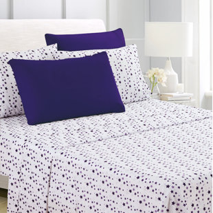 Ensemble de draps en microfibre géométrique