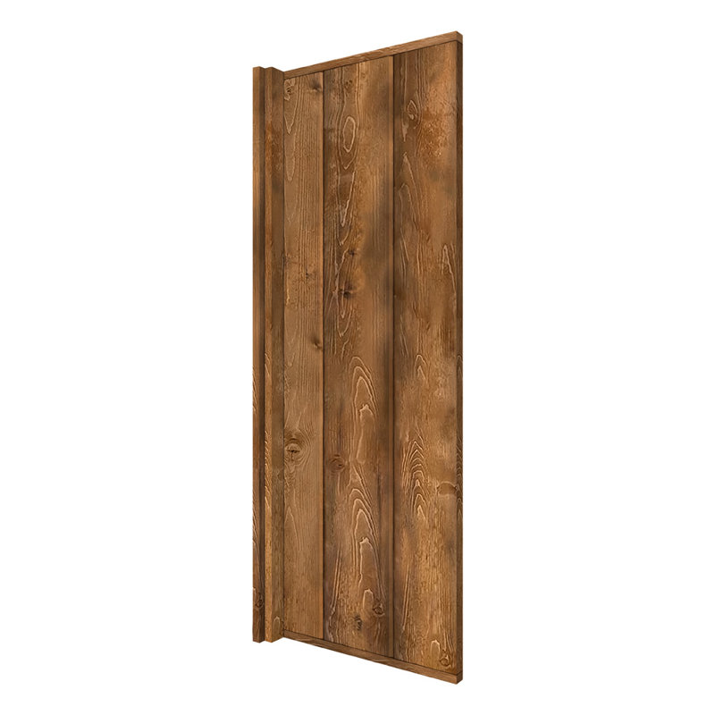 Cloison de salle de bain en bois de pin massif, Noyer, H 42 po x l 12 po x P 1,5 po