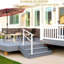 1 piece Adjustable Outdoor Handrail for 2 Steps – Weatherproof Non-Slip Garden Grab Rail with Installation Kit, Safety Support for Elderly on Exterior Stairs,White-130080667-130080666