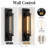 2 Pack Antique Pipe Wall Lamp, Industrial Black Wall Sconces (Set of 2)