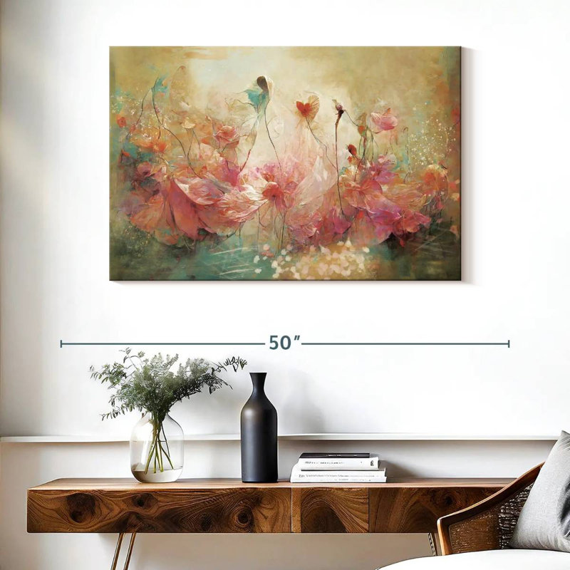 Fleurs éthérées Avery, H 26 po x l 39 po