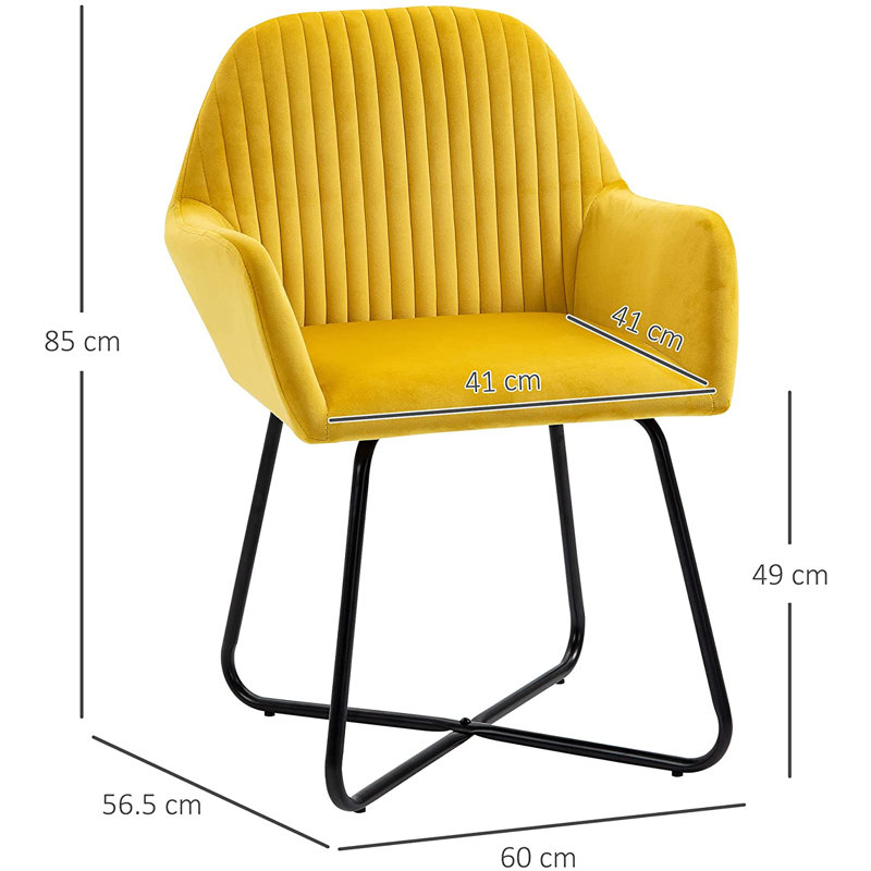 Northport Upholstered Armchair, Yellow