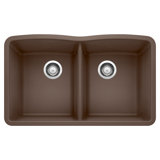 Diamond SILGRANIT 32" L x 19.36" W Double Basin Undermount Kitchen Sink