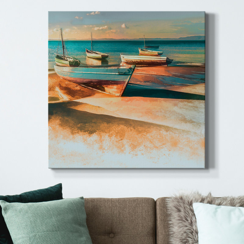 «Shadow Boat I», reproduction d'art sur toile tendue, H 40 po x l 40 po x P 1 po