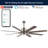 66'' Ceiling Fan with LED Lights-453944117