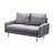 Govany 57.8'' Velvet Loveseat-822535600-861520779