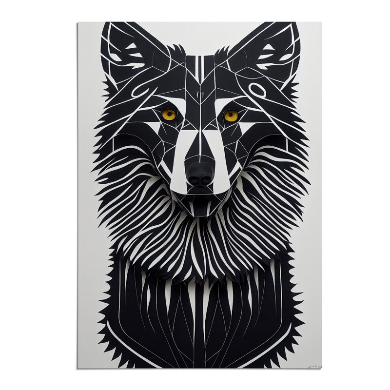 Wolf In Abstract No.5 - Print, Paper, 29.7cm H x 21cm W, No Matte