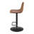 Crixus Swivel Upholstered Adjustable Height Counter Stool-259509191