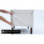 Fauteuil d'appoint ergonomique capitonné avec pieds cloutés et garniture cloutée en tissu respirant-122117473