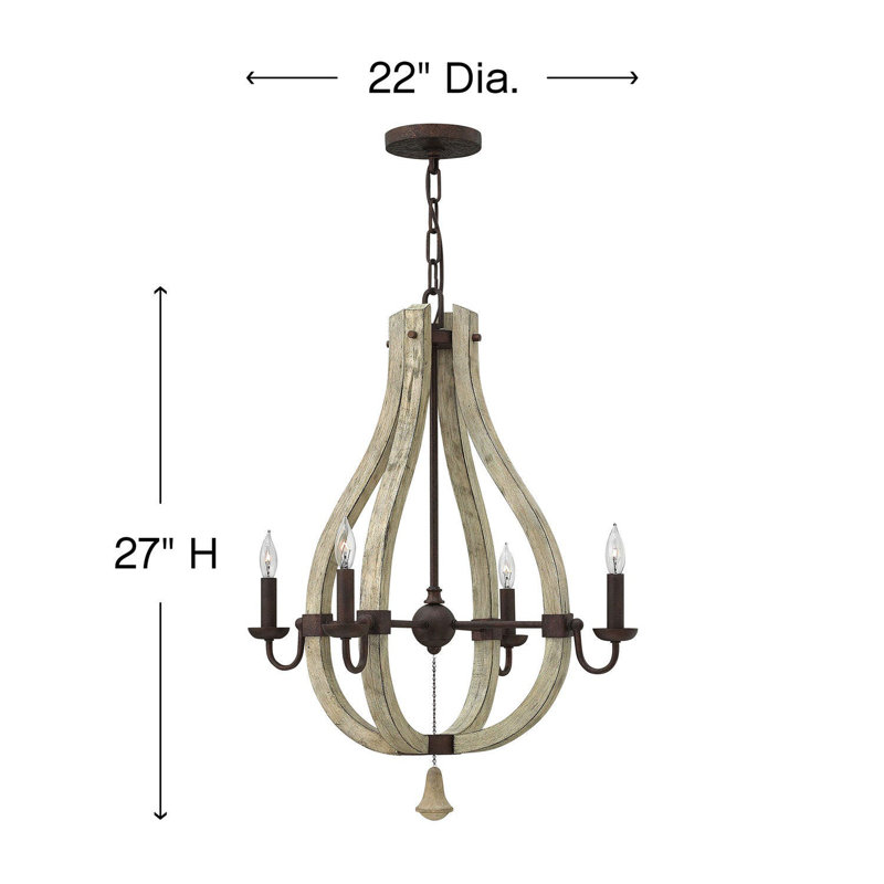 Middlefield 4-Light Candle-Style Chandelier