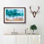 Beach in Melbourne Australia in Abstract - Picture Frame Graphic Art Print on MDF-55683534-55683535