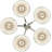 Sawyers 5-Light Classic/Traditional Indoor Brushed Nickel Hanging Chandelier with Alabaster Glass Bell Shades-1479350934