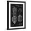 « arc lamp 2 1893 black paper » par steve king, reproduction d’art encadrée-62859795