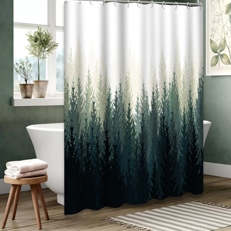 Rideau de douche Evergreen, L 72 po x l 84 po