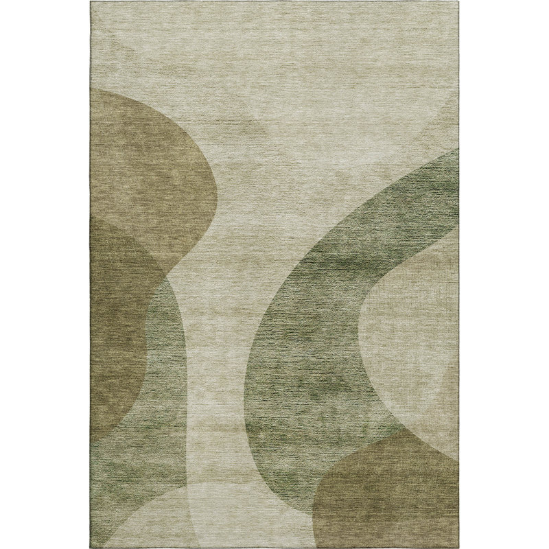 Premium Machine Washable Arnette Beige Rug, Rectangle 8' x 10'
