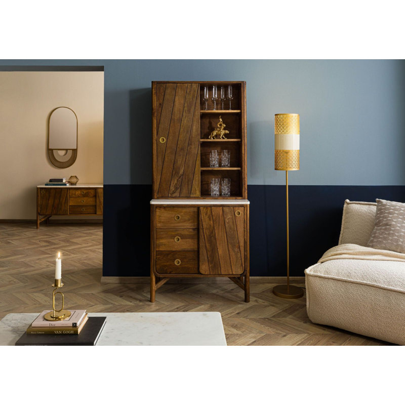 LOS ANGELES Display Cabinet, Brewing/Natural