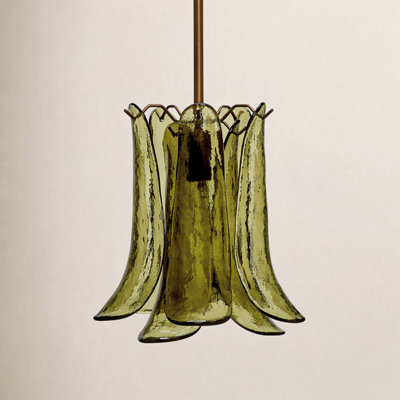 Malvina Cala 1-Light Blown Glass Pendant,