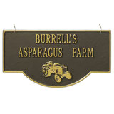 Garage Tractor Two-Sided Hanging Sign