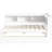 White Twin L-Shaped Bed With Bookcases, Built-In Power Outlets And Two Storage Drawers - Space Organized Design Size Outlets, Ports Pine Wood For Long-Lasting Use